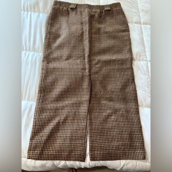 Vintage: The J Peterman Company wool skirt Houndstooth - Picture 1 of 8